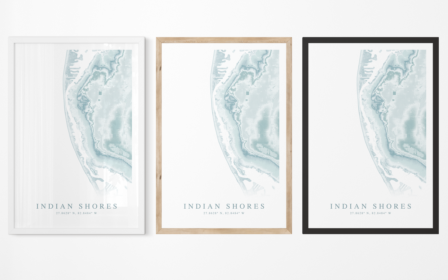 Indian Shores Map Print