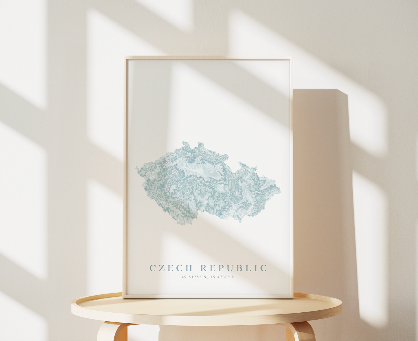 Czech Republic Map Print