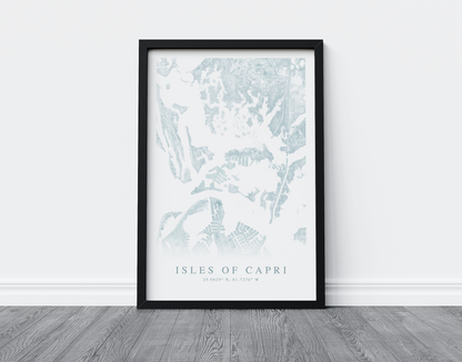 Isles of Capri Map Print