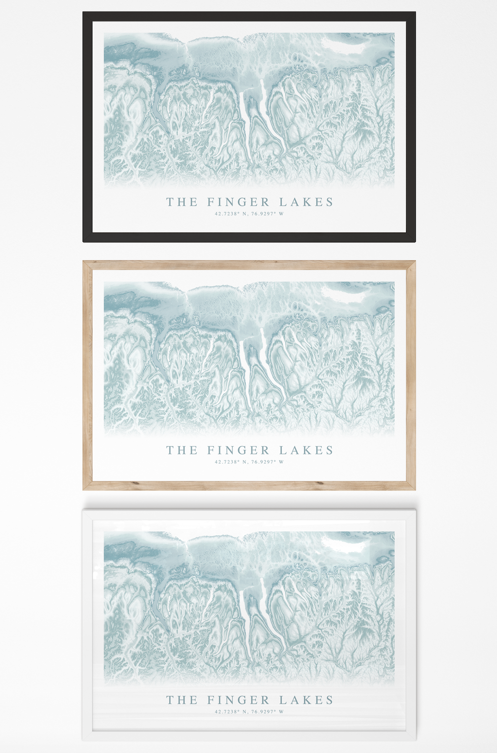 Finger Lakes Map Print