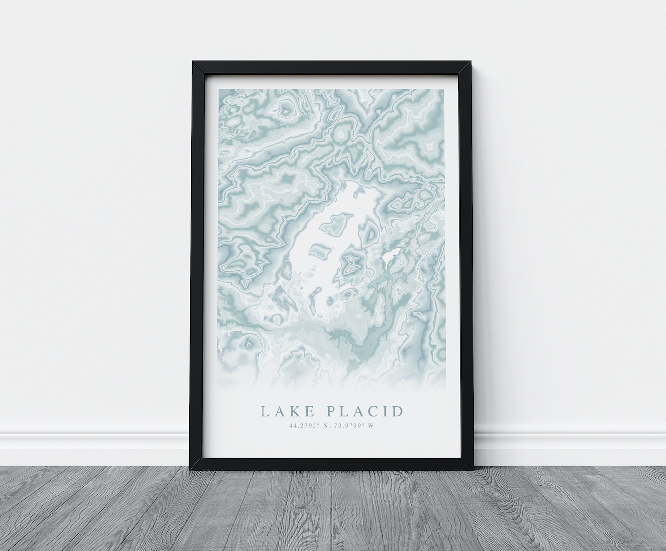 Lake Placid Map Print