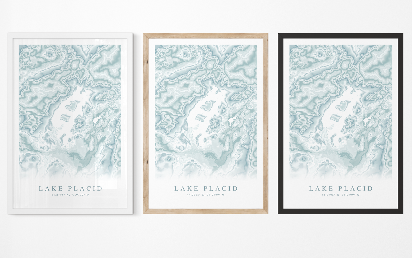 Lake Placid Map Print