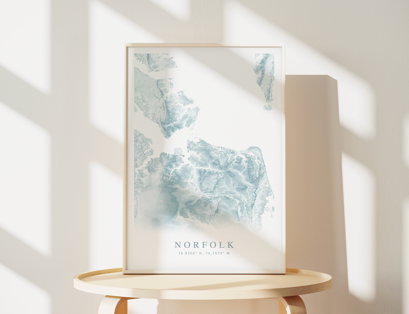 Norfolk VA Map Print