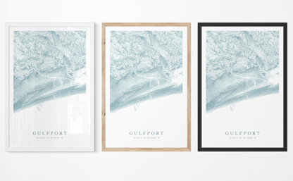 Gulfport Map Print