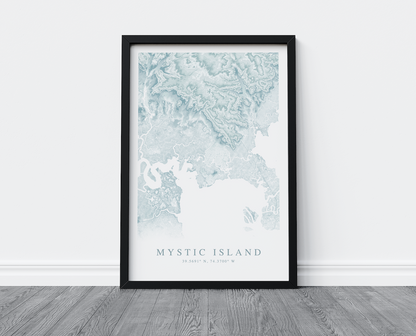 Mystic Island Map Print