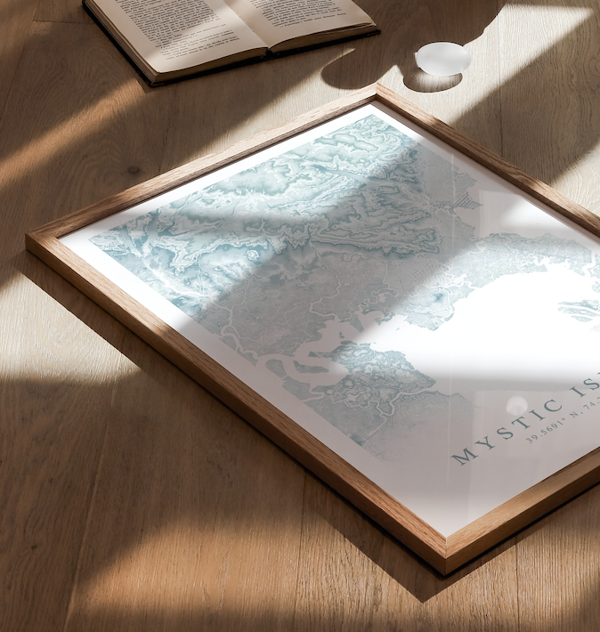 Mystic Island Map Print