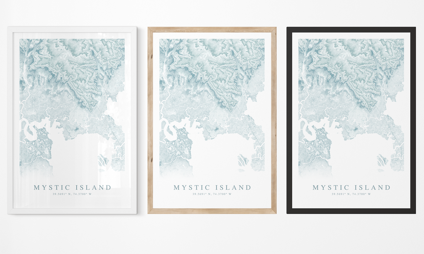 Mystic Island Map Print