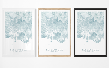 Pascagoula Map Print