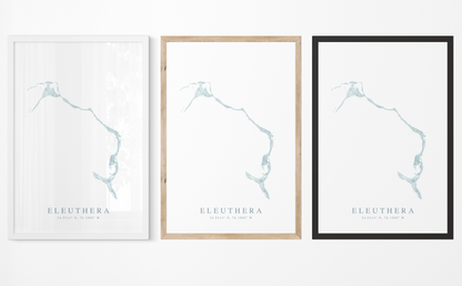 Eleuthera Map Print