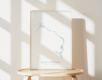 Eleuthera Map Print