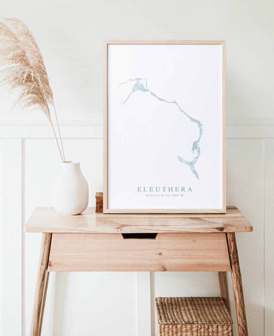 Eleuthera Map Print