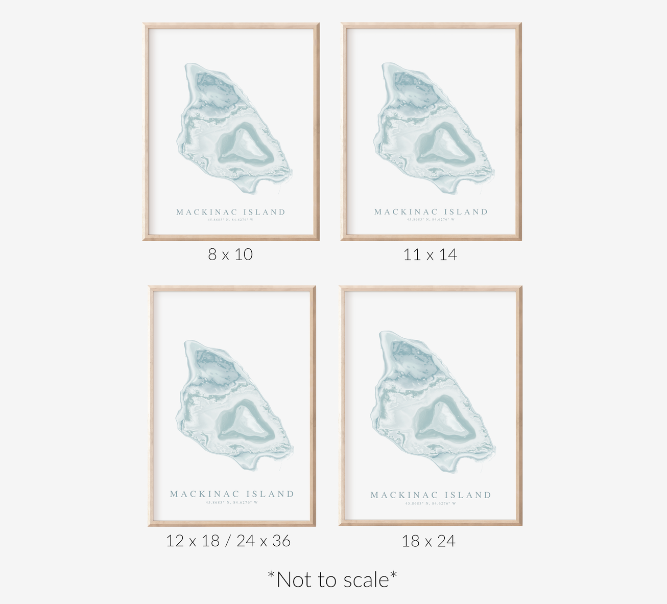 Mackinac Island Map Print