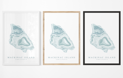 Mackinac Island Map Print