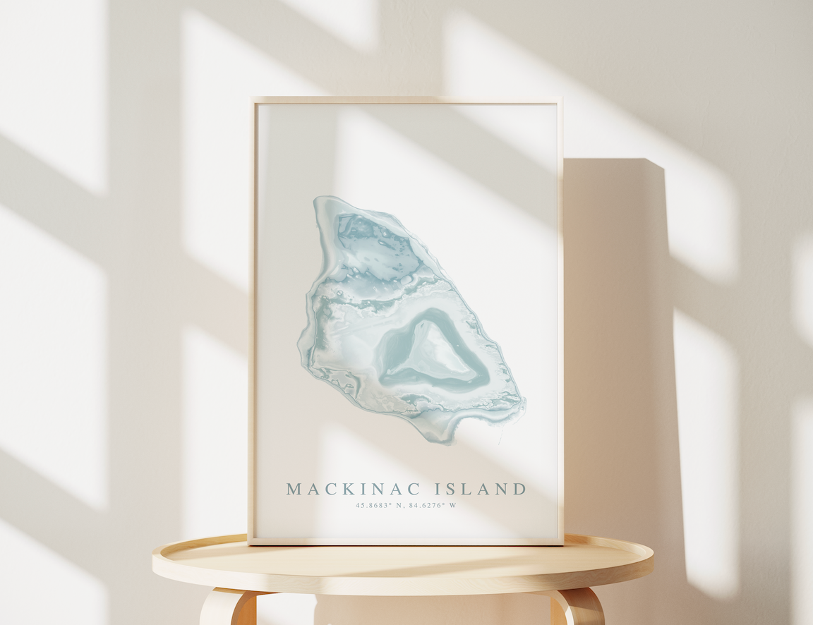 Mackinac Island Map Print