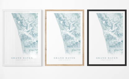 Grand Haven Map Print