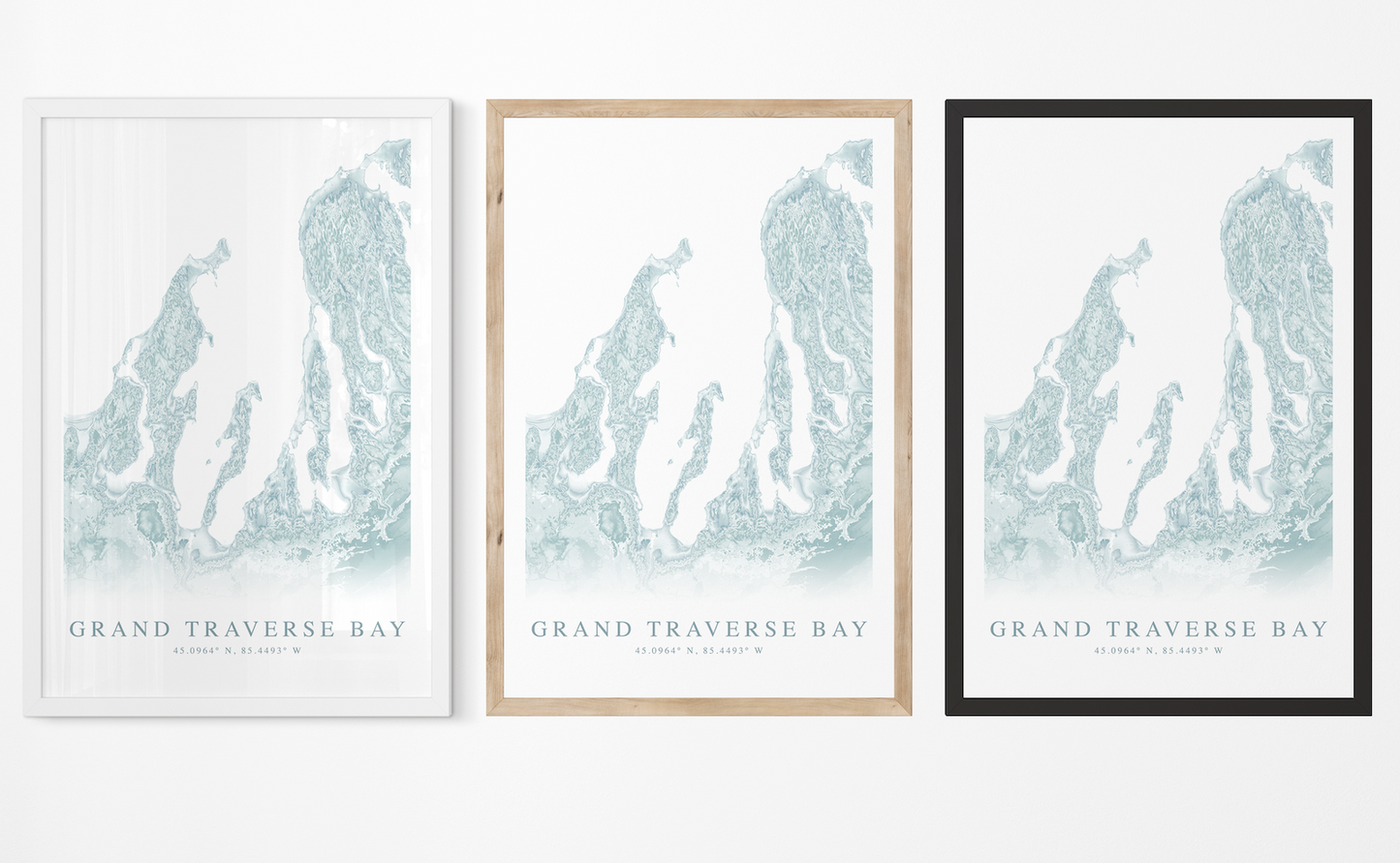 Grand Traverse Bay Map Print