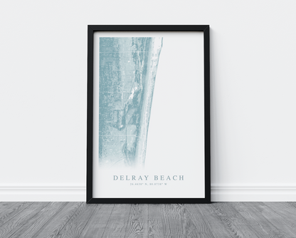 Delray Beach Map Print