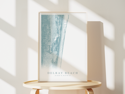 Delray Beach Map Print