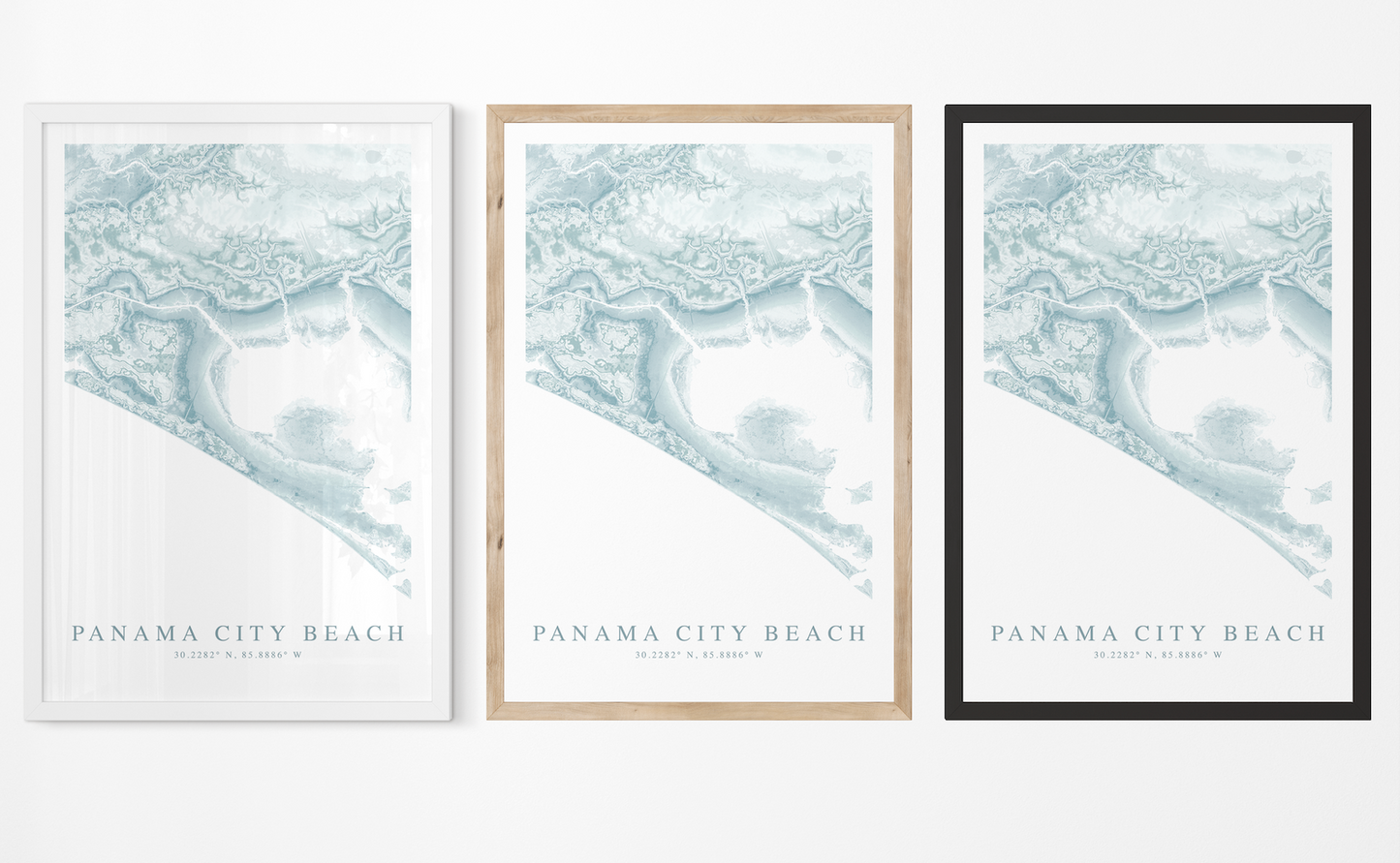 Panama City Beach Map Print