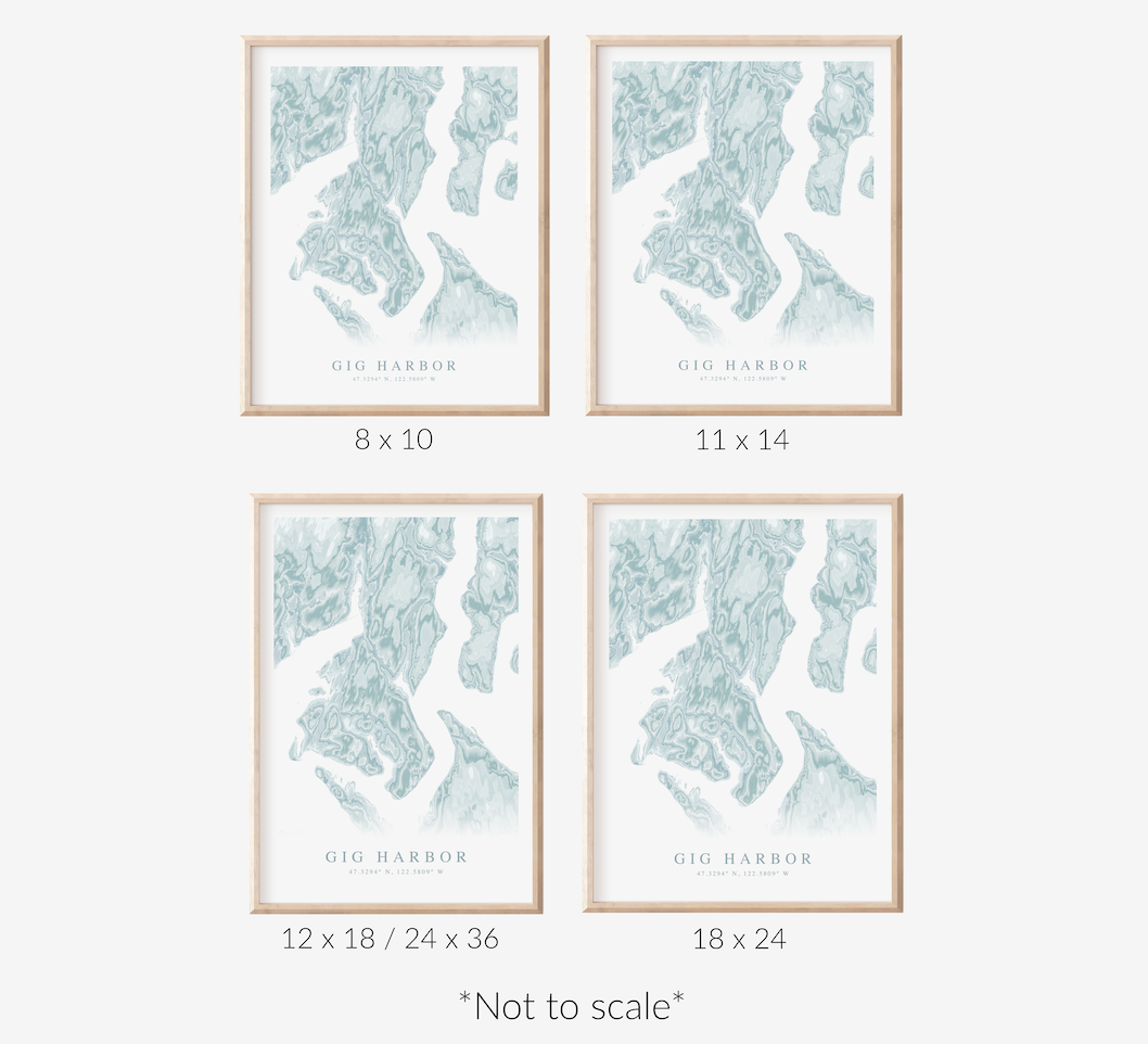 Gig Harbor Map Print