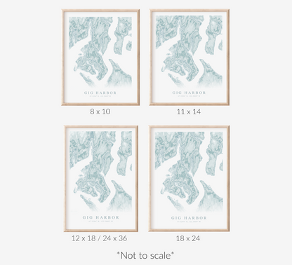 Gig Harbor Map Print