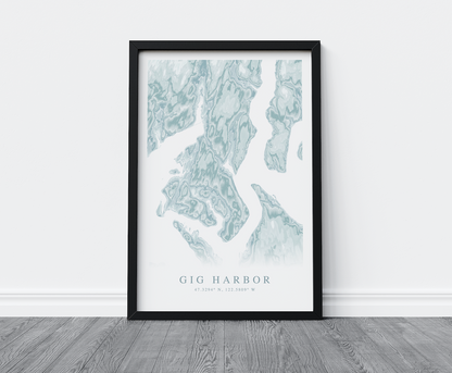 Gig Harbor Map Print