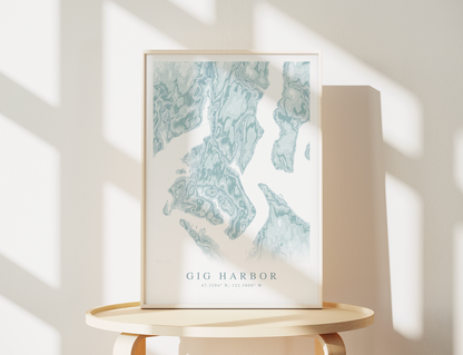 Gig Harbor Map Print