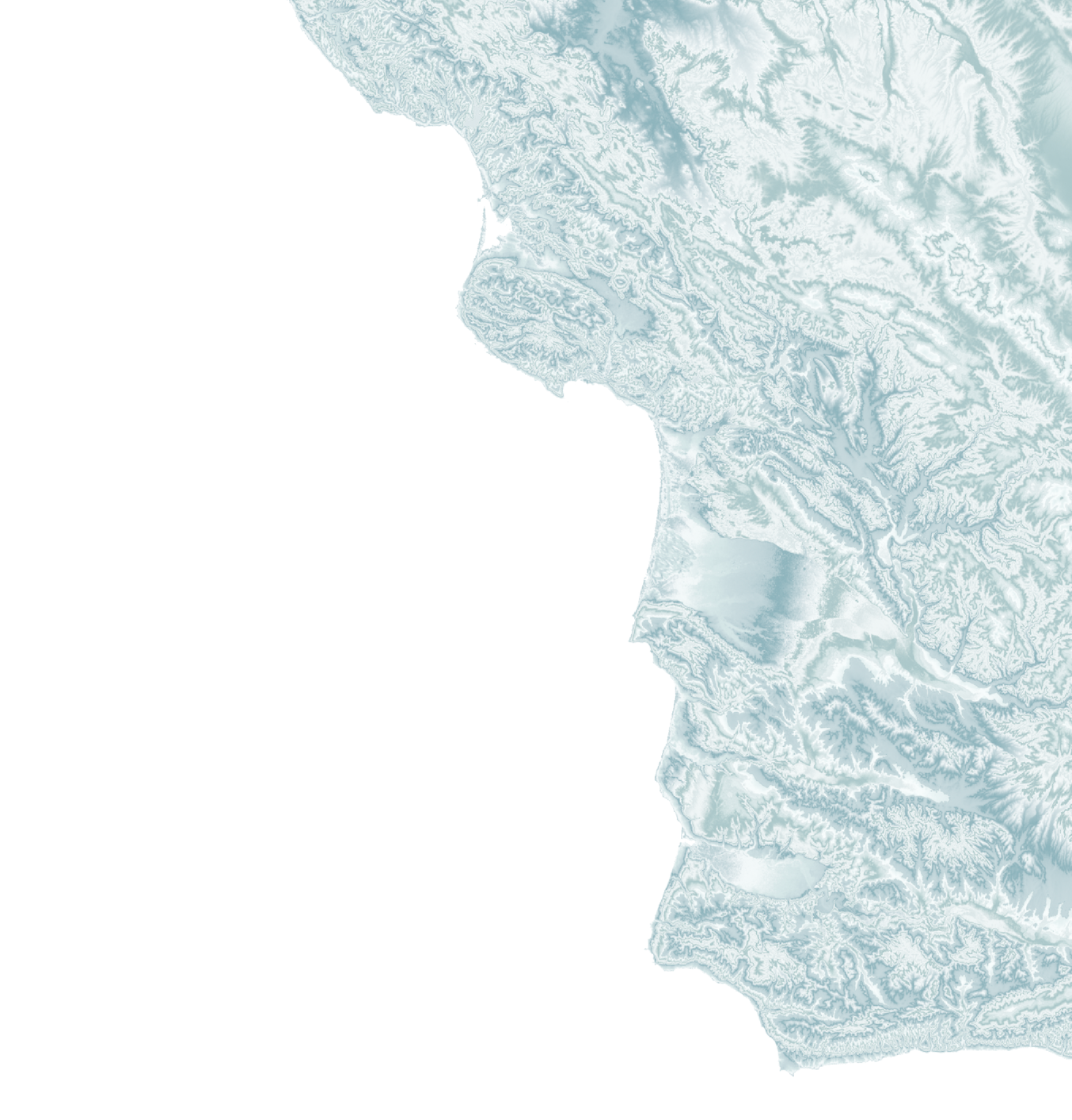 Central Coast CA Map Print