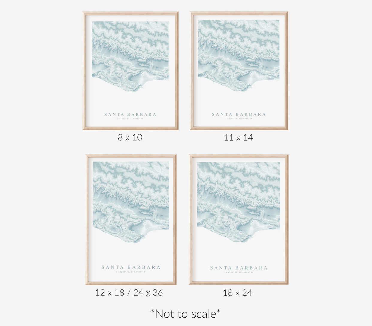 Santa Barbara Map Print