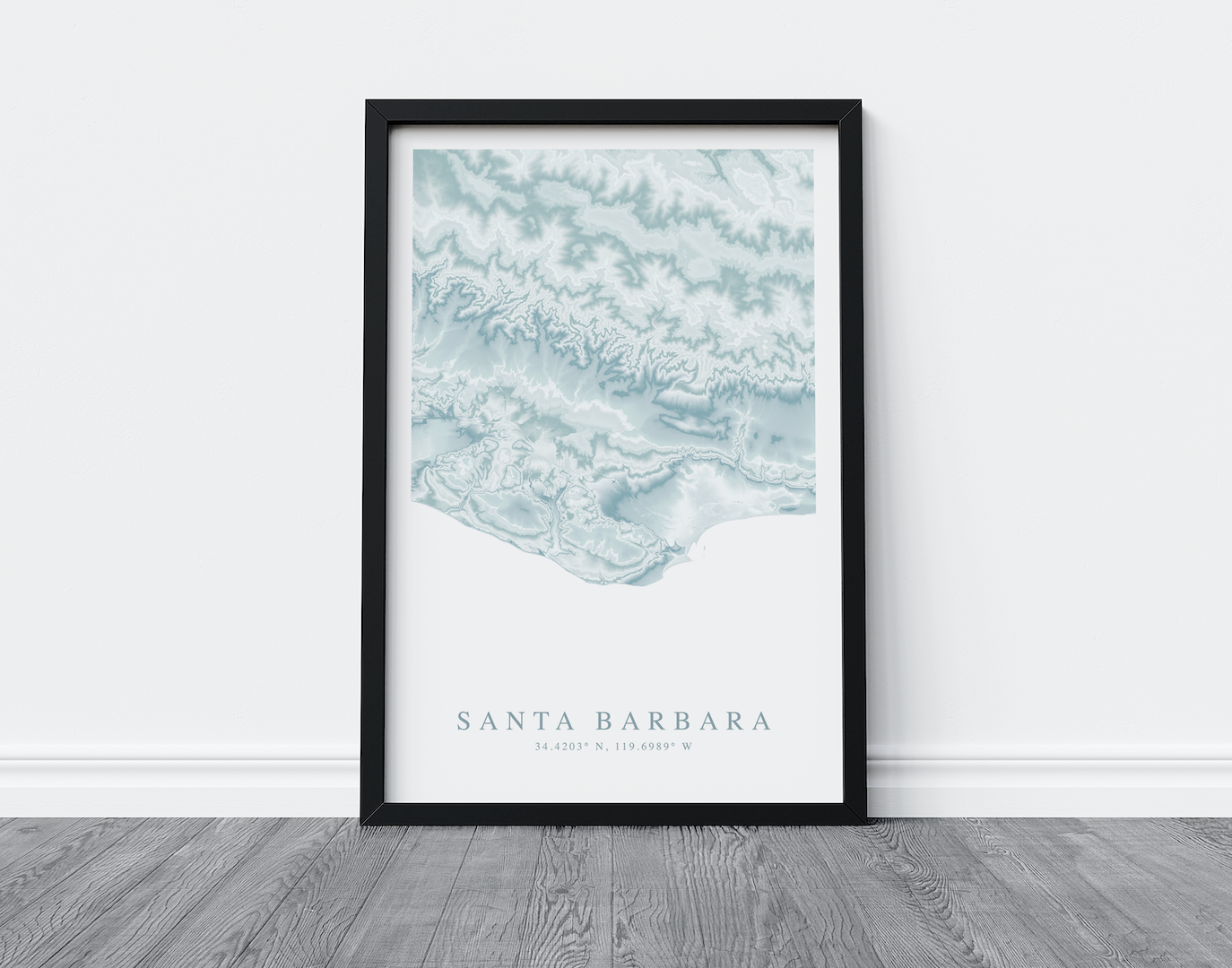 Santa Barbara Map Print
