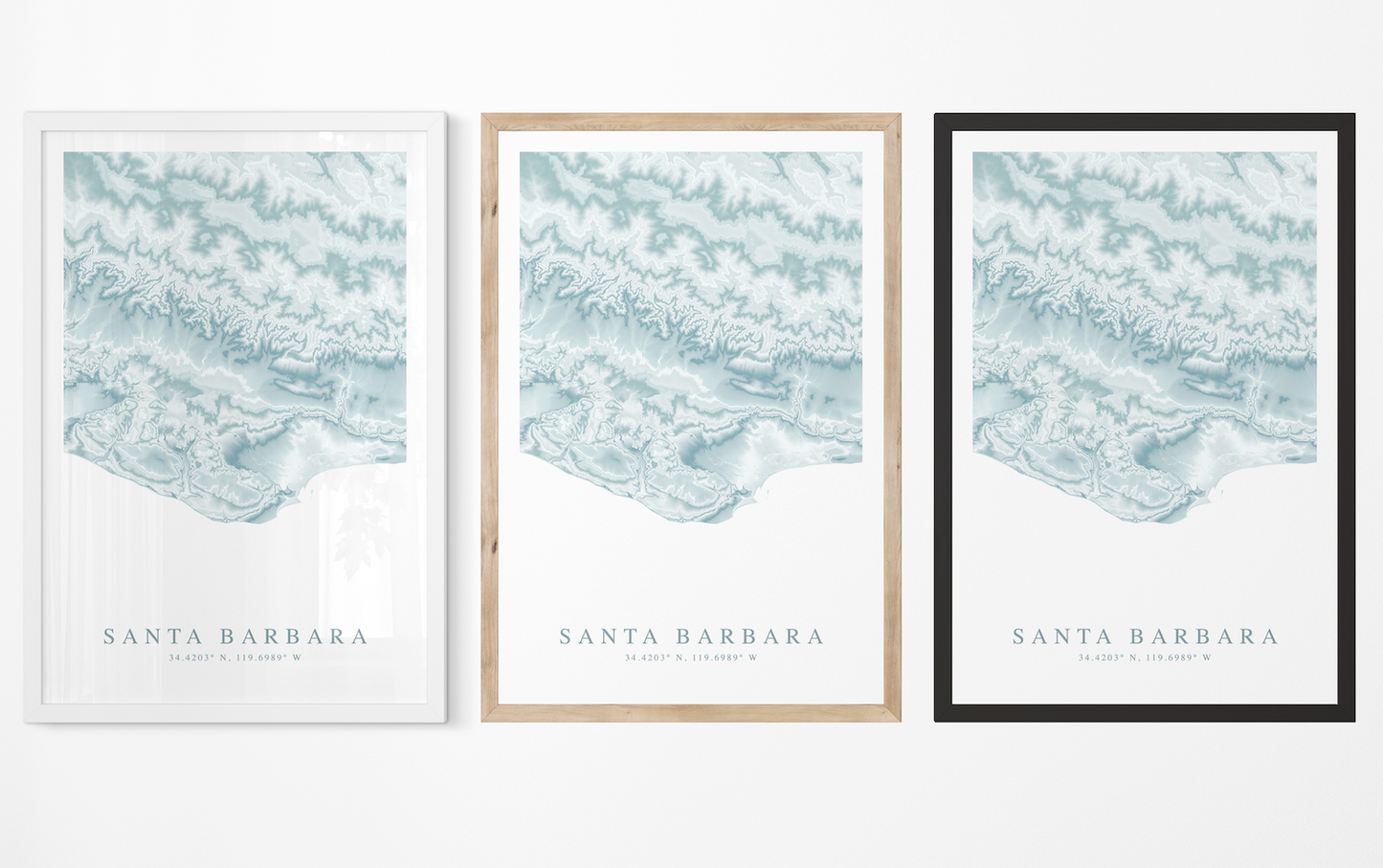 Santa Barbara Map Print