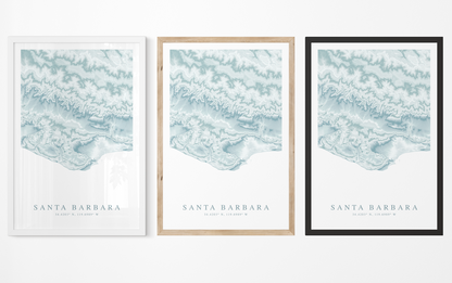 Santa Barbara Map Print