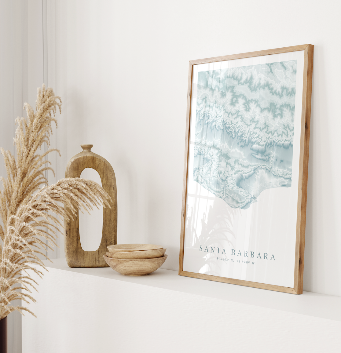 Santa Barbara Map Print
