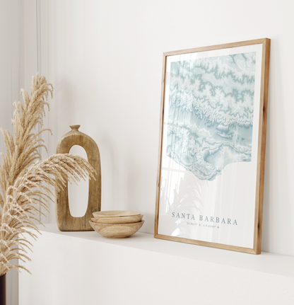 Santa Barbara Map Print