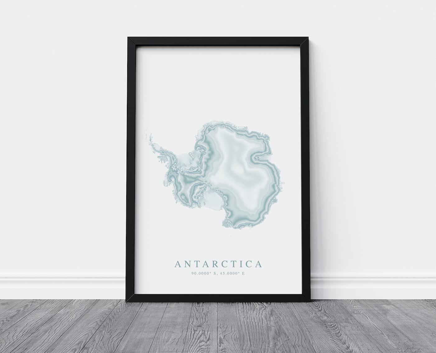 Antarctica Map Print