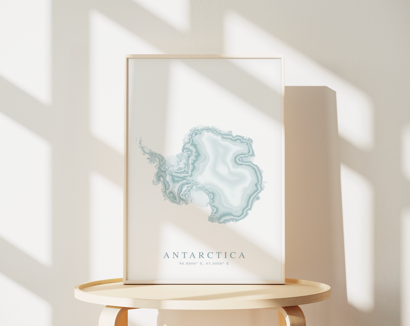 Antarctica Map Print