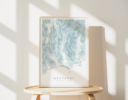 Westport MA Map Print