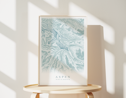 Aspen Map Print