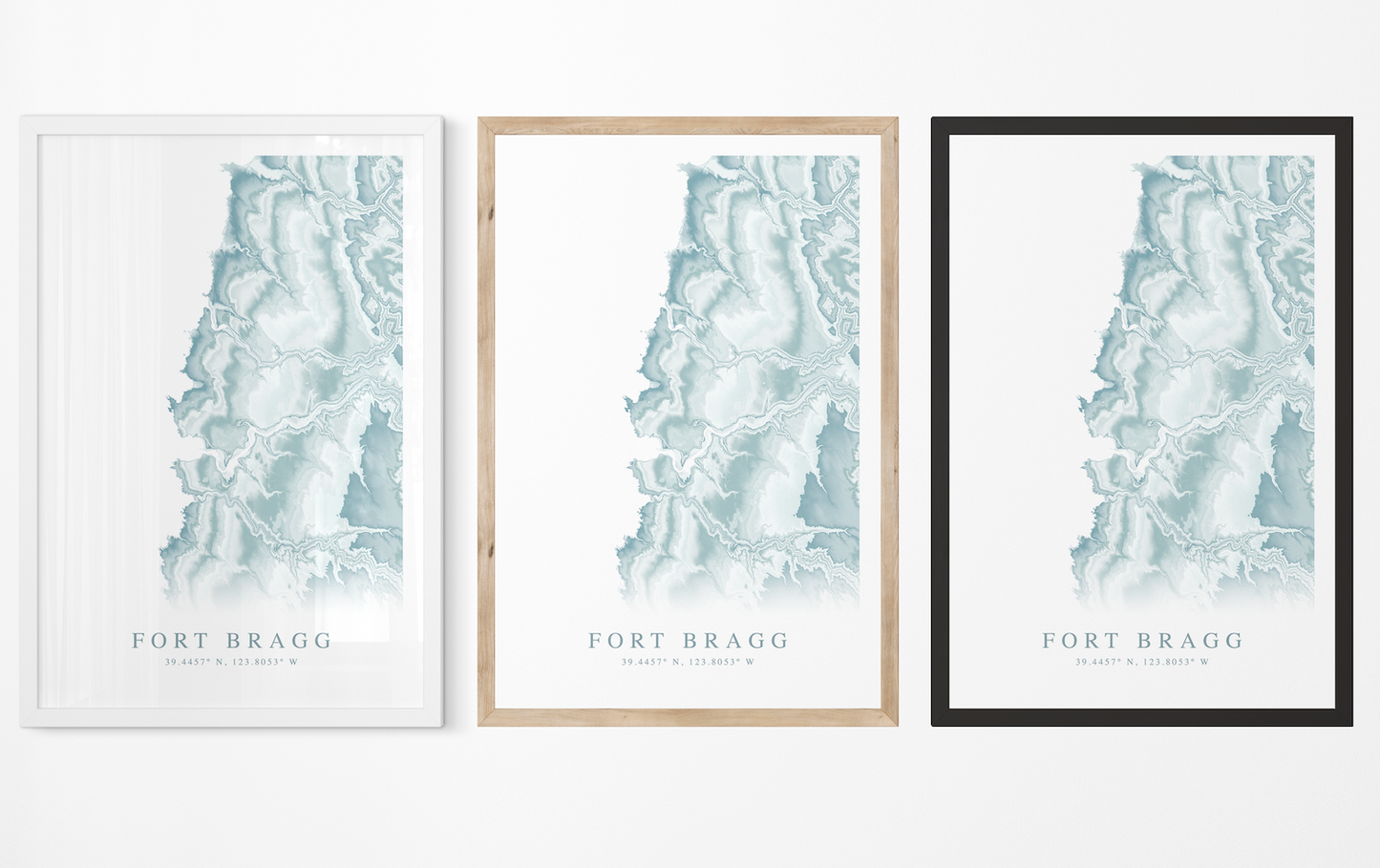 Fort Bragg Map Print