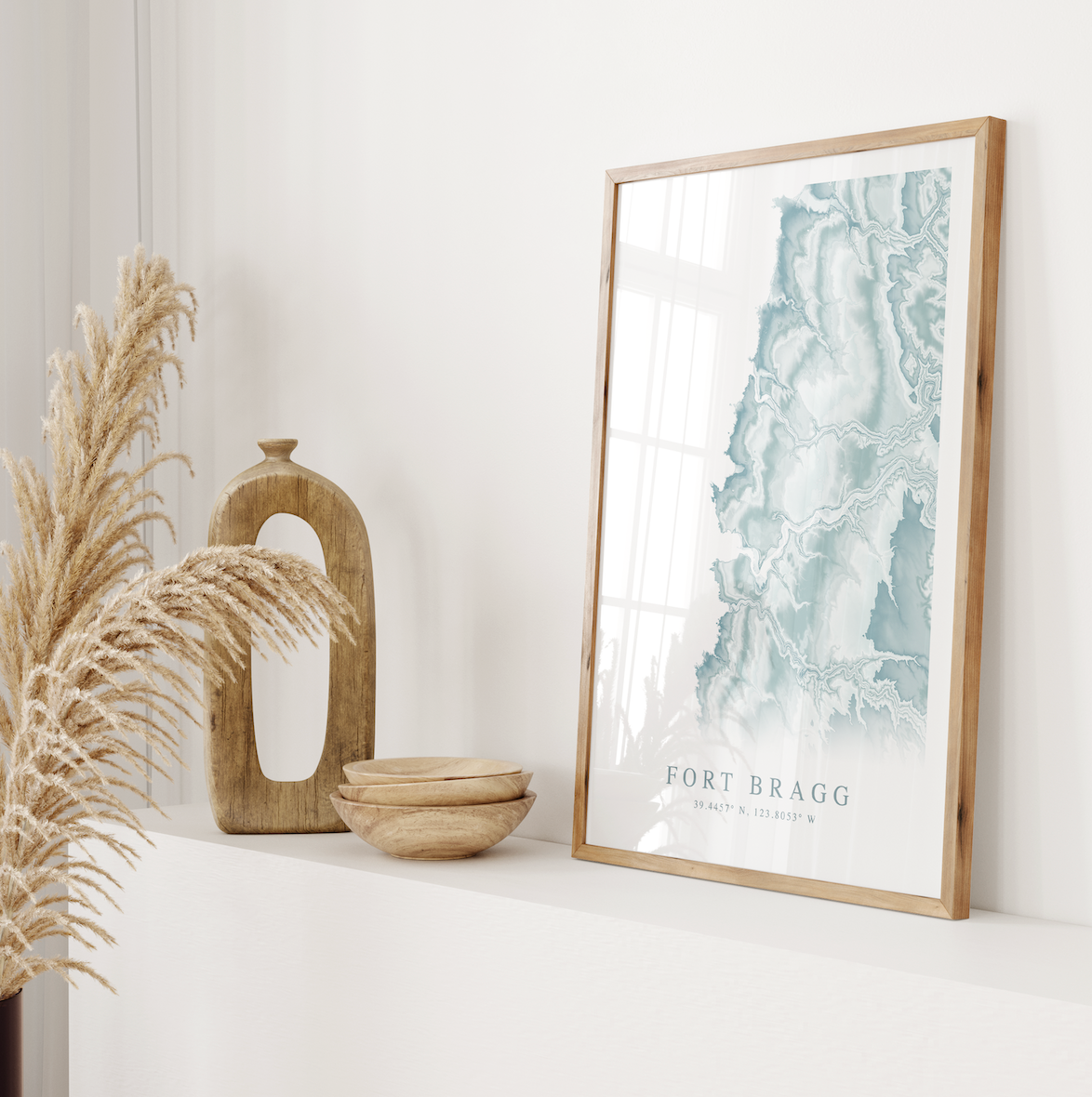 Fort Bragg Map Print
