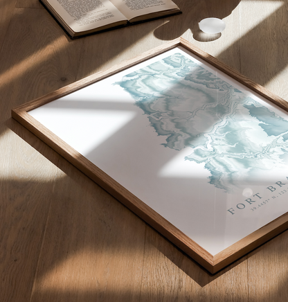 Fort Bragg Map Print