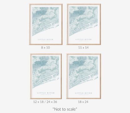 Little River SC Map Print