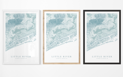 Little River SC Map Print