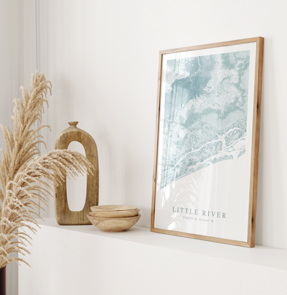 Little River SC Map Print
