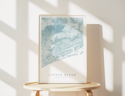 Little River SC Map Print