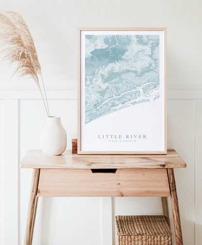Little River SC Map Print
