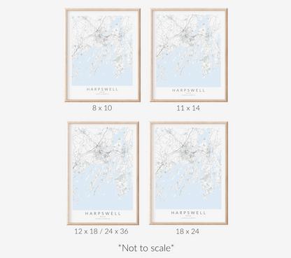 Harpswell Map Print