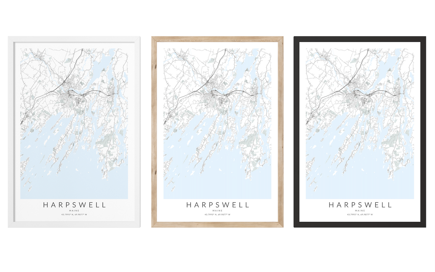Harpswell Map Print