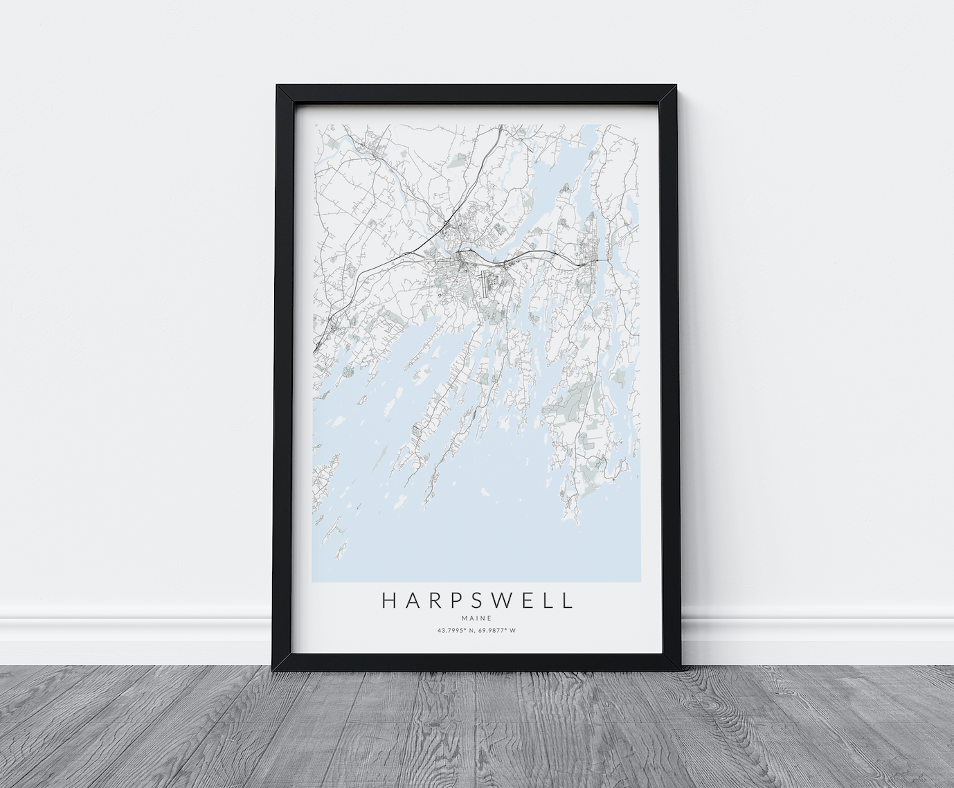 Harpswell Map Print
