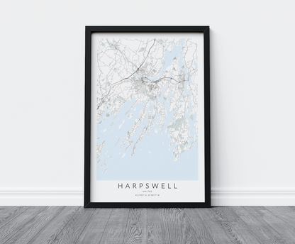 Harpswell Map Print